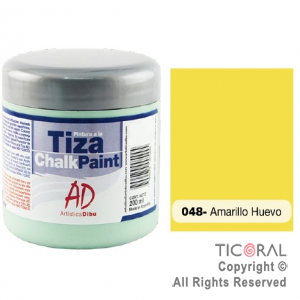 PINTURA TIZA AD 048 AMARILLO HUEVO 200ML X 3 UNIDADES